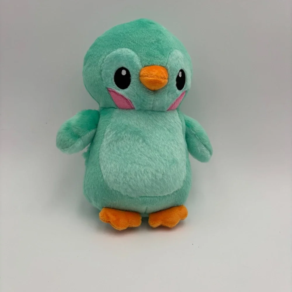 HK‎ Gideatech Glow Baby Penguin Kids Small Teal Excellent Light Up Plush D11-T